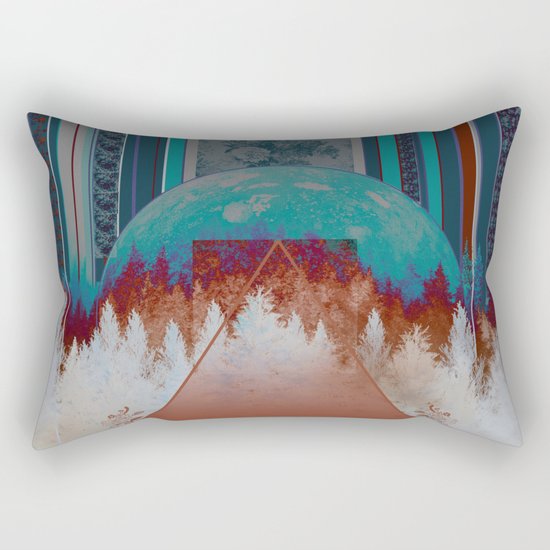 abstract floral forest 3 Rectangular Pillow