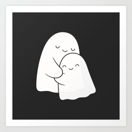 Ghost Hug - Soulmates Art Print
