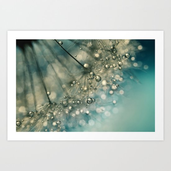 Indigo Sparkles Art Print