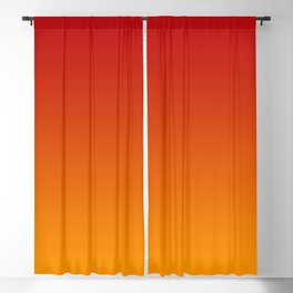Red Orange Gradient Blackout Curtain