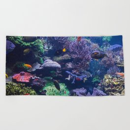 Underwater Photography Aquarium Beach Towel