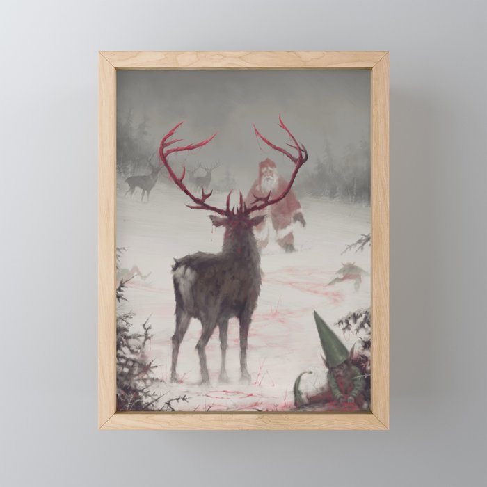 Rudolph uprising Framed Mini Art Print
