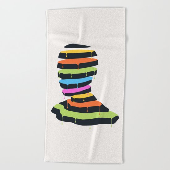 Mr. Sliced Beach Towel