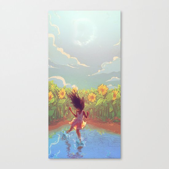 The lights Canvas Print