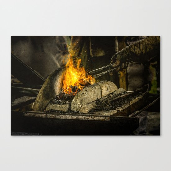 Hot working Canvas Print