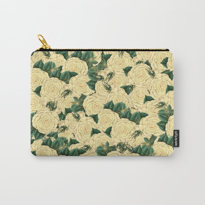 Yellow Rose Carry-All Pouch