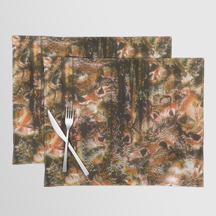 Retro Glitch Texture Placemat