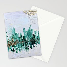 gilded emerald Stationery Card