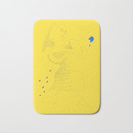The Bride with Blue Flower (Yellow) Bath Mat