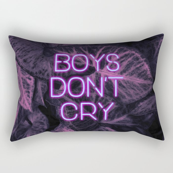 Boys Don't Cry Rectangular Pillow