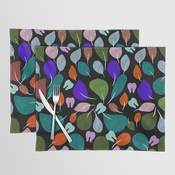 Tree Leaves with little Teeth Placemat