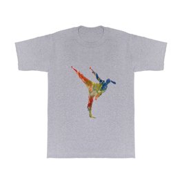 karate martial art in watercolor T Shirt