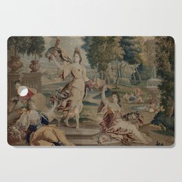Antique 17th Century Goddess Ceres Flemish Tapestry Cutting Board