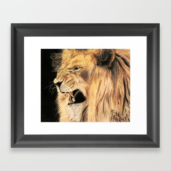 A Lion's Voice Framed Art Print