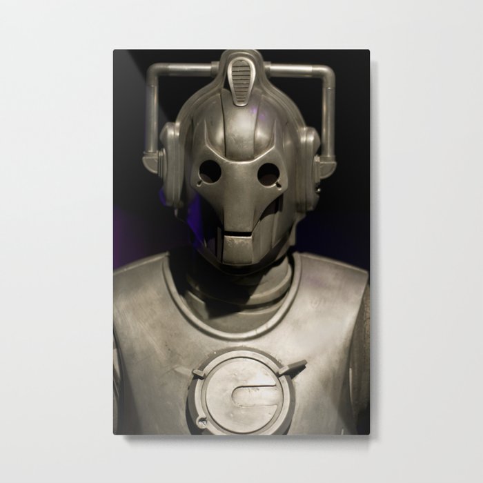 Cyberman From Doctor Who Metal Print