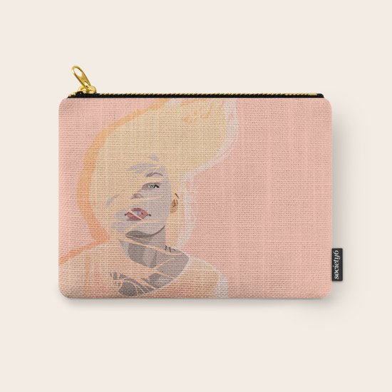 Peach Carry-All Pouch