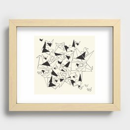 Origami Cranes Recessed Framed Print