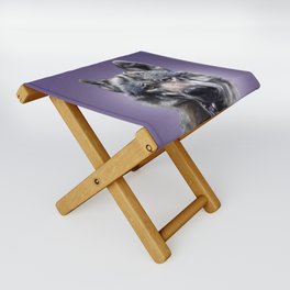 Smiling Wolf Selfie Folding Stool