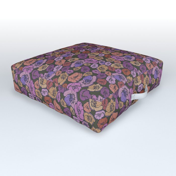 Funky Flora Outdoor Floor Cushion