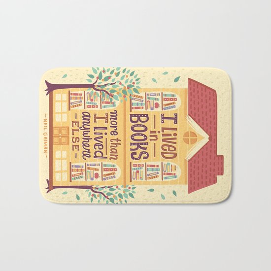 Lived in books Bath Mat