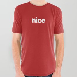 nice All Over Graphic Tee