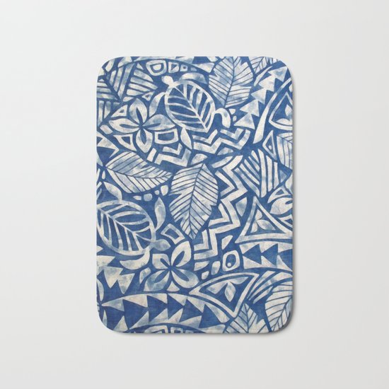 Hawaiian tribal pattern Bath Mat