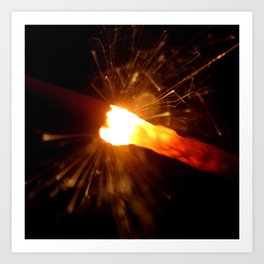 Fire and spark 23 Art Print