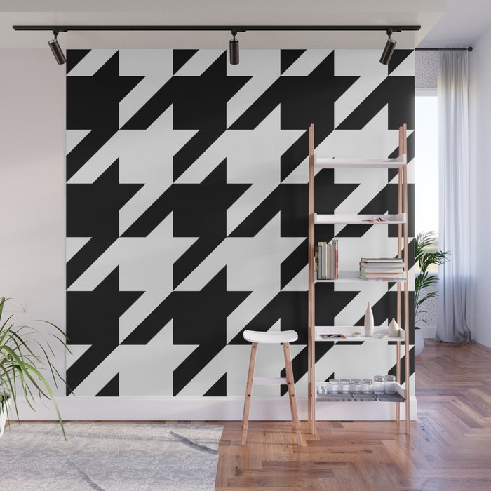 Big Houndstooth Pattern Wall Mural