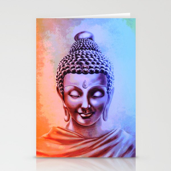 Gautama Buddha Abstract Stationery Cards