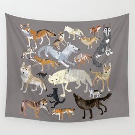 Wolves of the world 1 Wall Tapestry