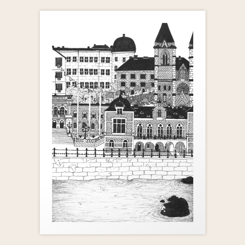 Uppsala Art Print By Hilltopshop Society6
