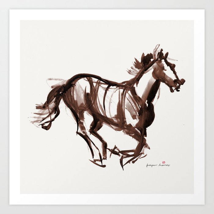 Horse (Chestnut) Art Print