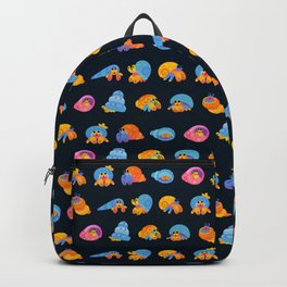 Hermit Crab Backpack | Kawaii, Children, Fishpattern, Crab, Hermitcrab, Crustacean, Sea, Animal, Marinelife, Nature 