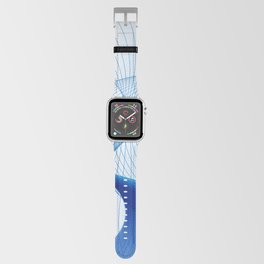 ABSTRACT BLUE LINEAR BACKGROUND. Apple Watch Band