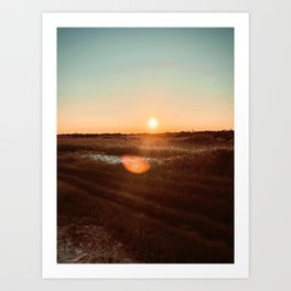 Beach Sunset Art Print | Digital, Beach, Color, Sunset, Photo 