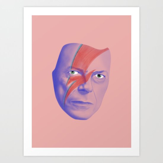 Bowie forever Art Print