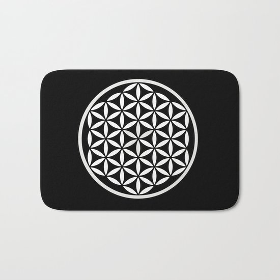 Flower of Life Yin Yang Bath Mat