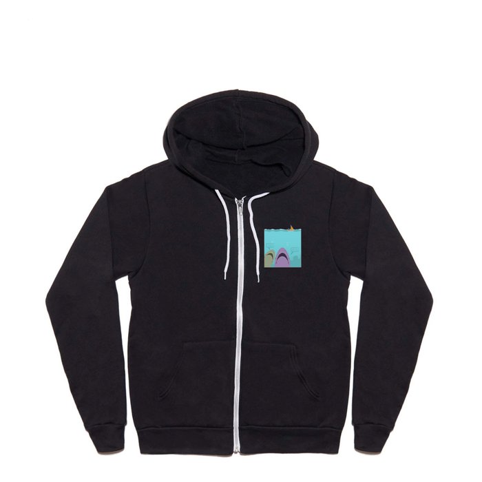 Shark Dinner Party Full Zip Hoodie