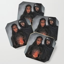 Vala & Xavyn by Gabriella Bujdoso - Fallen Flame book series  Coaster