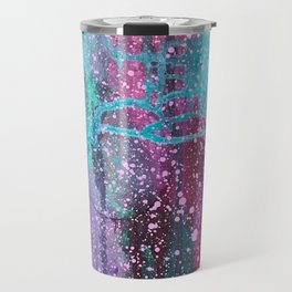 Magical Turquoise Drips and Splatters  Travel Mug