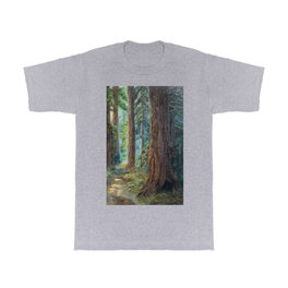 Big Basin Redwood Grove, California landscape painting by Leonora Naylor Penniman T Shirt