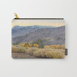 June Lake Fall Carry-All Pouch | Digital, Photo, Landscapes, Plants, Scenery, Autumn, Outdoor, Travel, Fall, Morning 