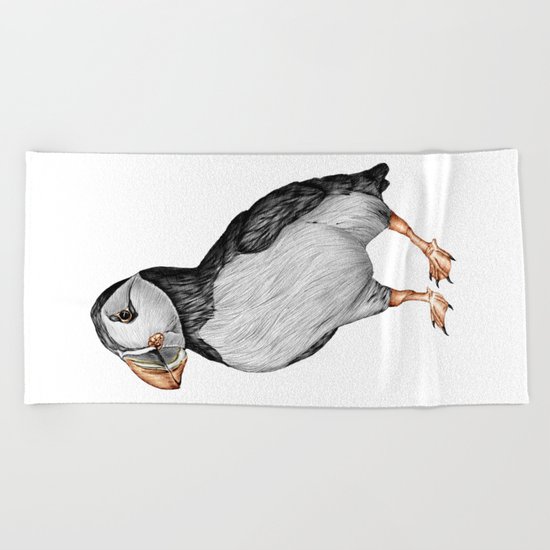 Little Puffin Beach Towel