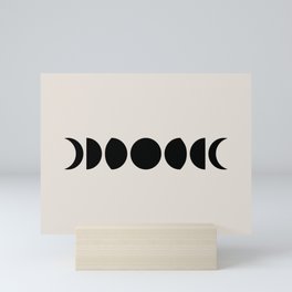 Minimal Moon Phases III Mini Art Print