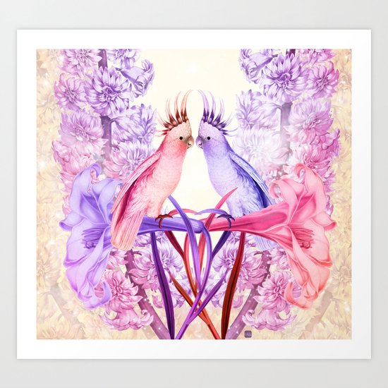 Cockatoo dreamland Art Print