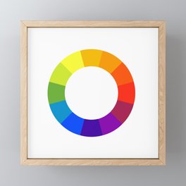 Pantone color wheel Framed Mini Art Print