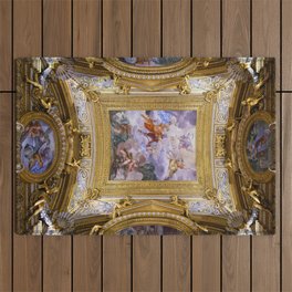 Saturn Hall Ceiling painting Palazzo Pitti, Florence Outdoor Rug