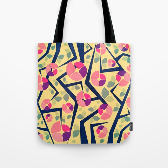 Blooming Trees Pattern Tote Bag