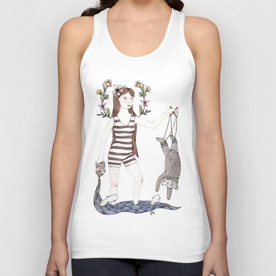 Dangle Bear Unisex Tank Top