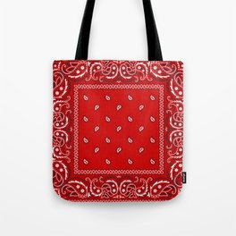 Bandana in Red - Classic Red Bandana  Tote Bag